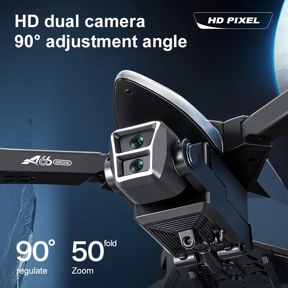 Drone Spray Fighter HD Dual Camera A66 Aerial Photography Drone Obstacle Avoidance Optical Flow with WIFI Signal Headless Mode