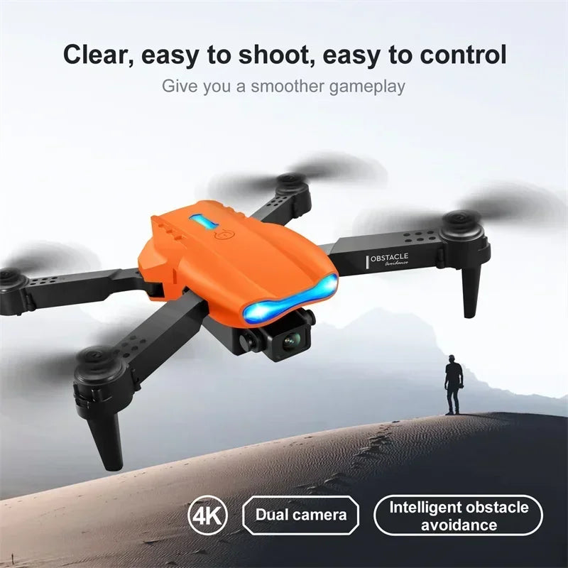 Drone With Camera 4k E99 Pro K3 Obstacle Avoidance 2.4g Rc Foldable 360 Flip Indoor Hover Headless Mode Kids Mini Helicopter