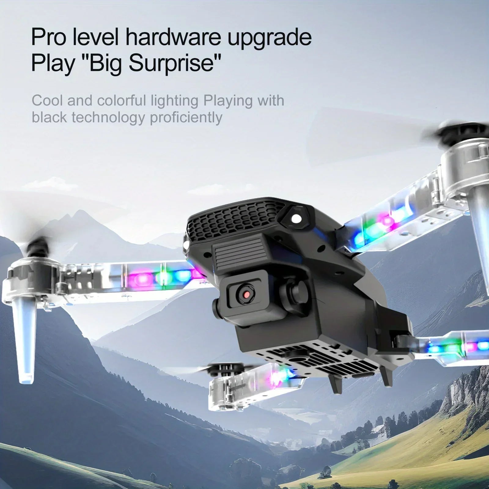 E88/E99 Drone with HD Screen Control Dual Camera Color LED Lights Light Stream Positioning ESC Technology RC Quadcopter