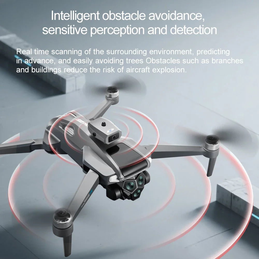 Drone Profesional 8K Dual Camera Brushless Motor Obstacle Avoidance Dron RC Helicopter Foldable Quadcopter
