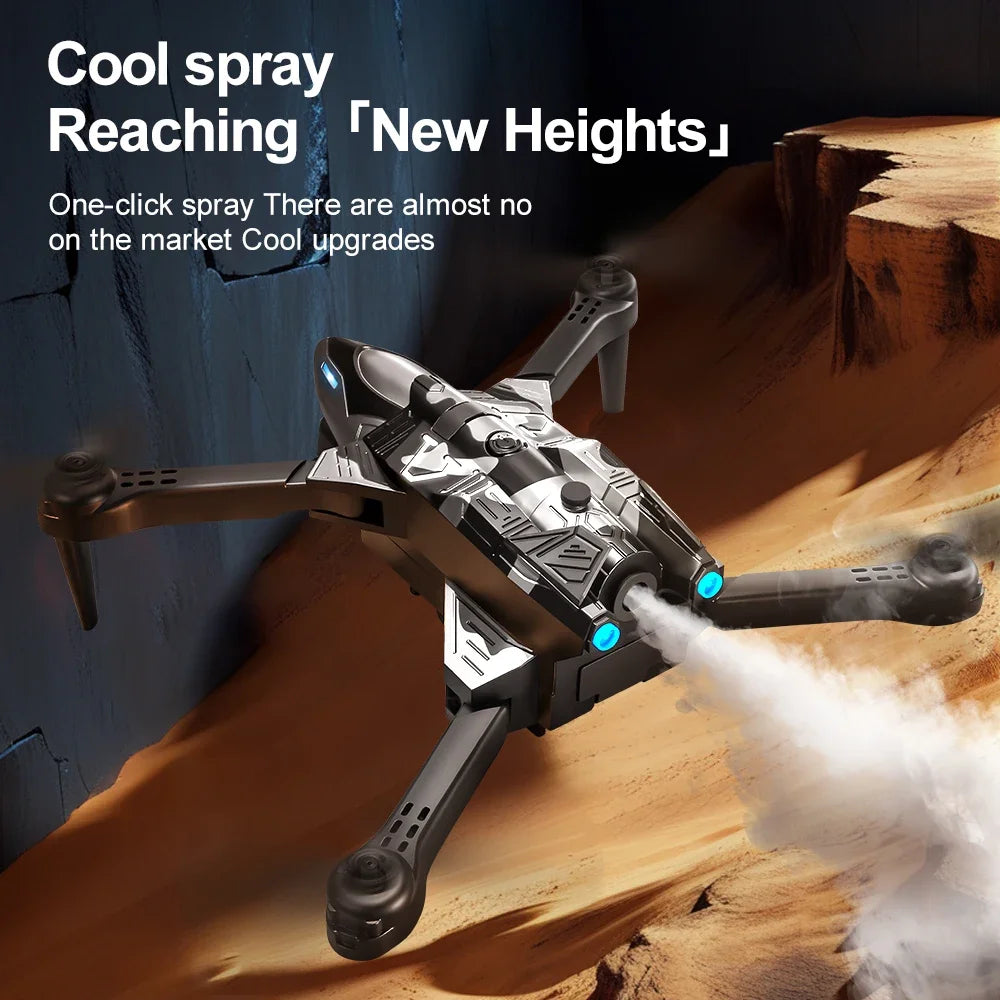 Drone Spray Fighter HD Dual Camera A66 Aerial Photography Drone Obstacle Avoidance Optical Flow with WIFI Signal Headless Mode