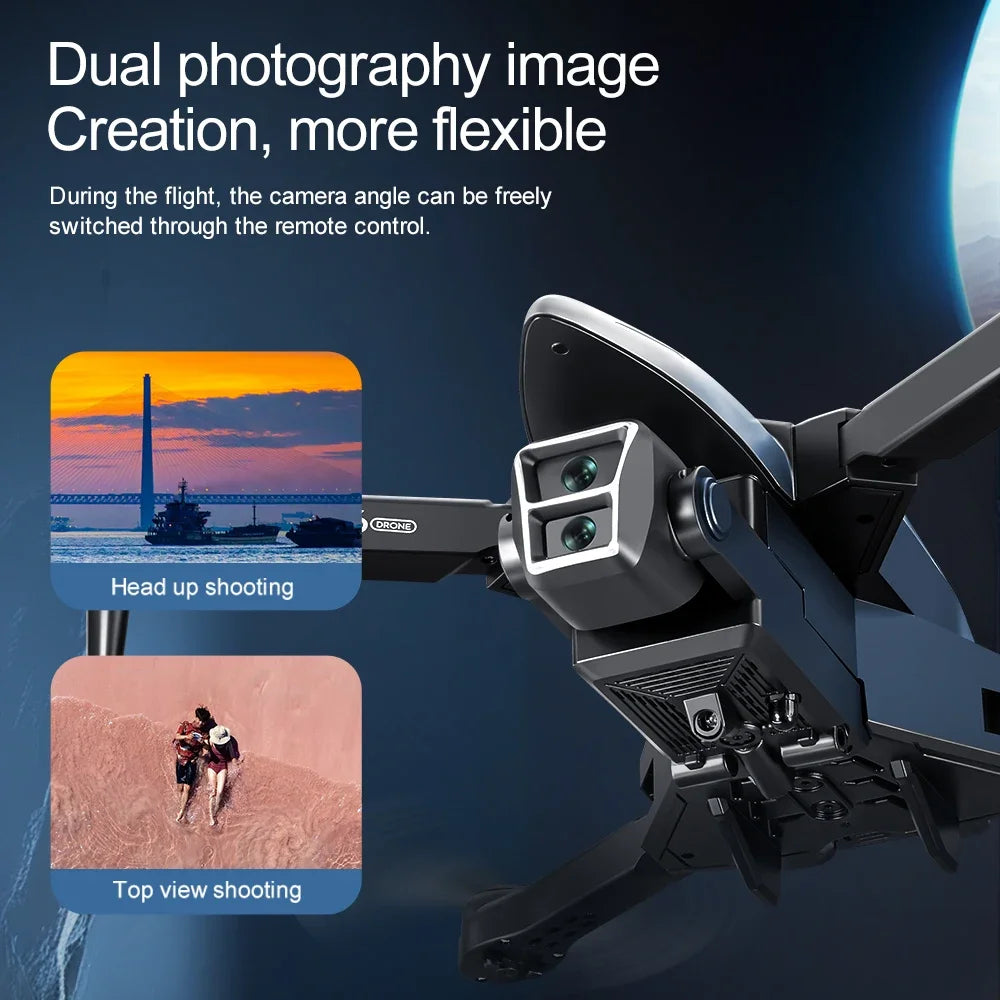 Drone Spray Fighter HD Dual Camera A66 Aerial Photography Drone Obstacle Avoidance Optical Flow with WIFI Signal Headless Mode