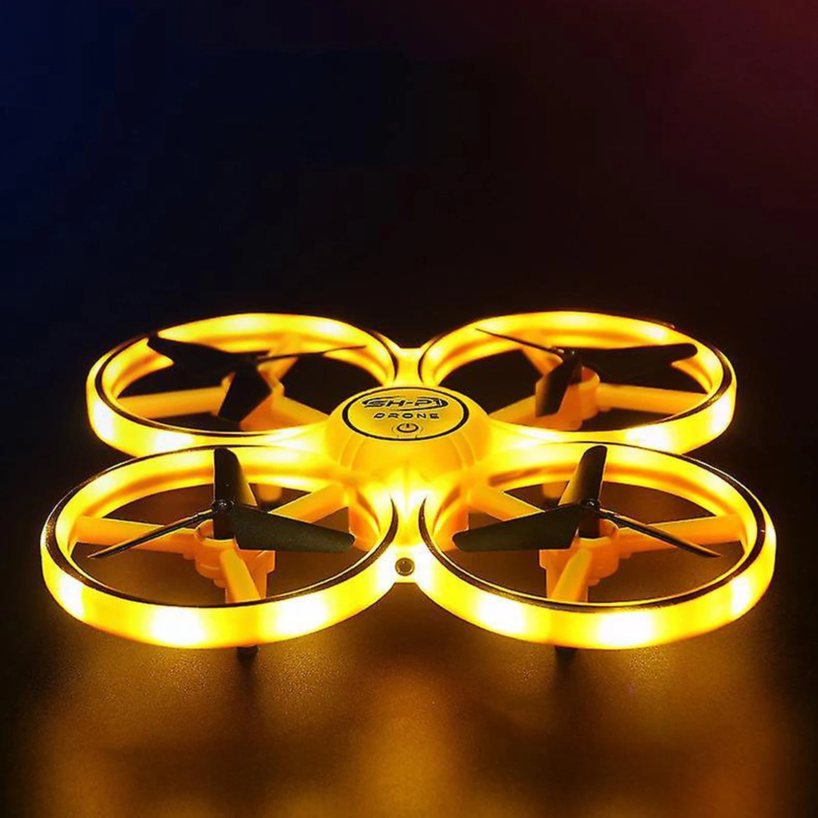 Control Drone Control Drone Infrared Obstacle Avoidance Drone with LED Light Futuristic Unmanned Aircraft Sensor Equipped Drone