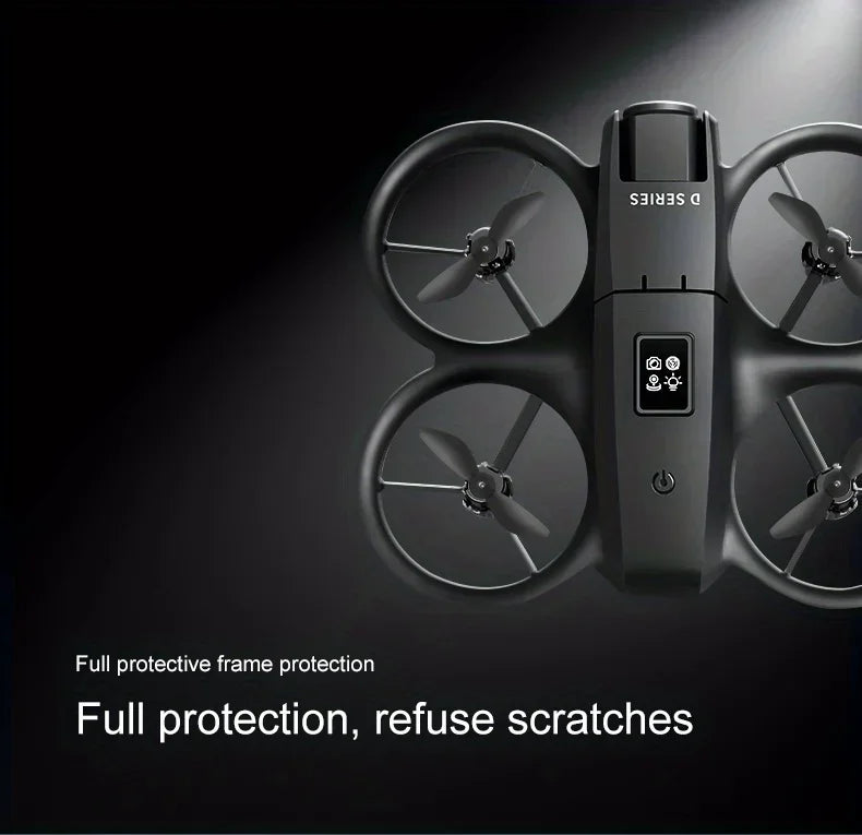 New D16 Drone HD ESC Dual Camera Propeller Safety Design Optical Stream Positioning Three Sides Obstacle Avoidance Headless Mode