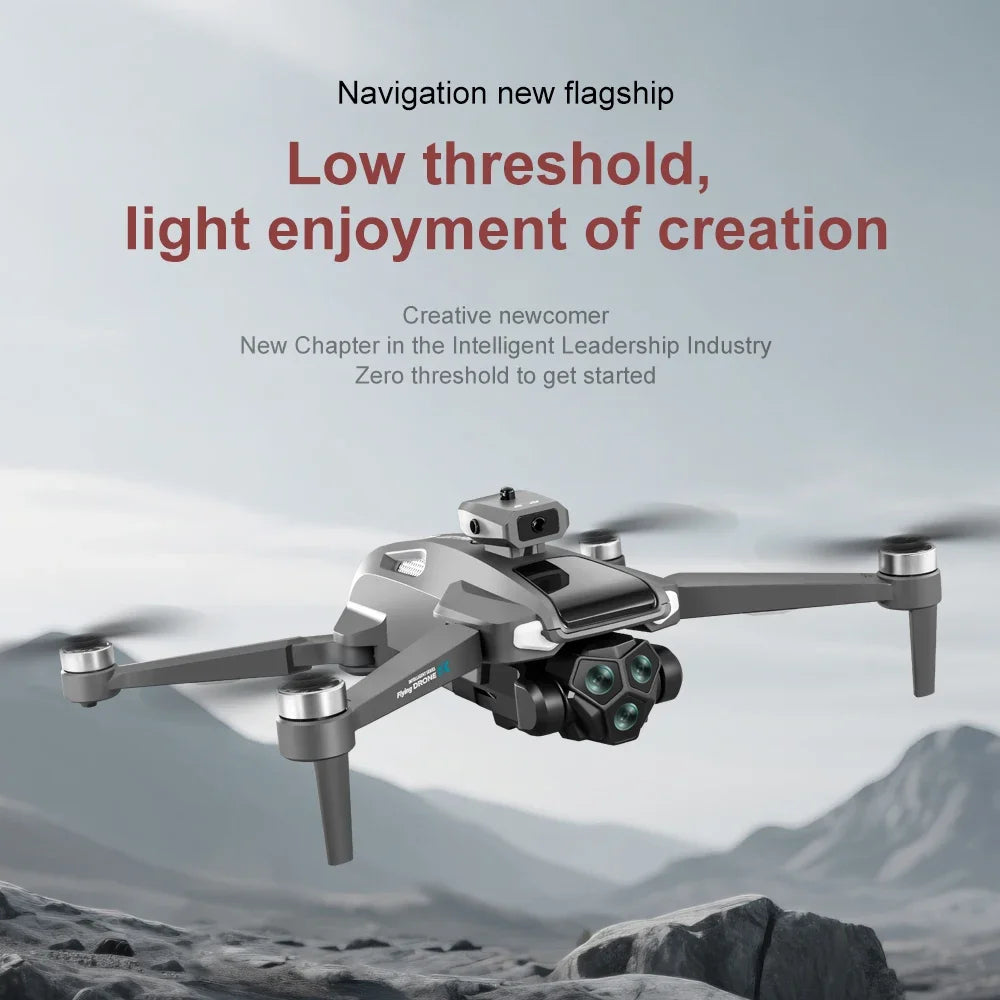 Drone Profesional 8K Dual Camera Brushless Motor Obstacle Avoidance Dron RC Helicopter Foldable Quadcopter