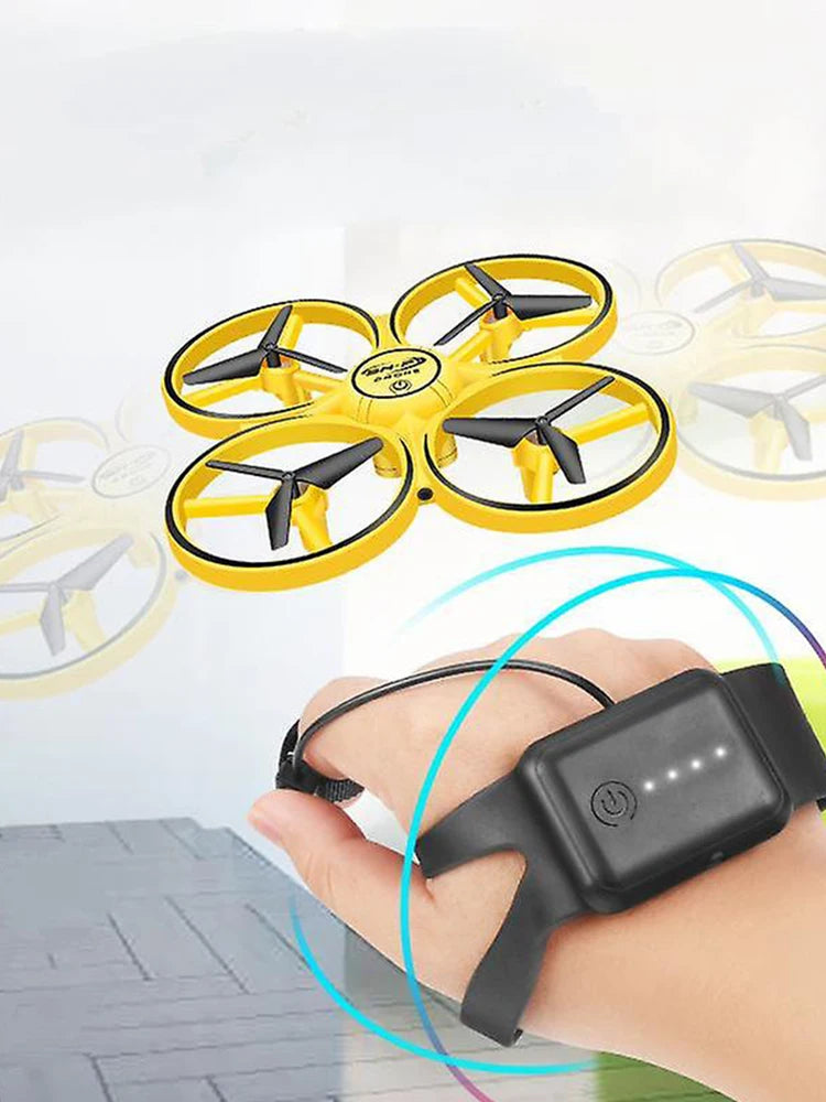 Control Drone Control Drone Infrared Obstacle Avoidance Drone with LED Light Futuristic Unmanned Aircraft Sensor Equipped Drone