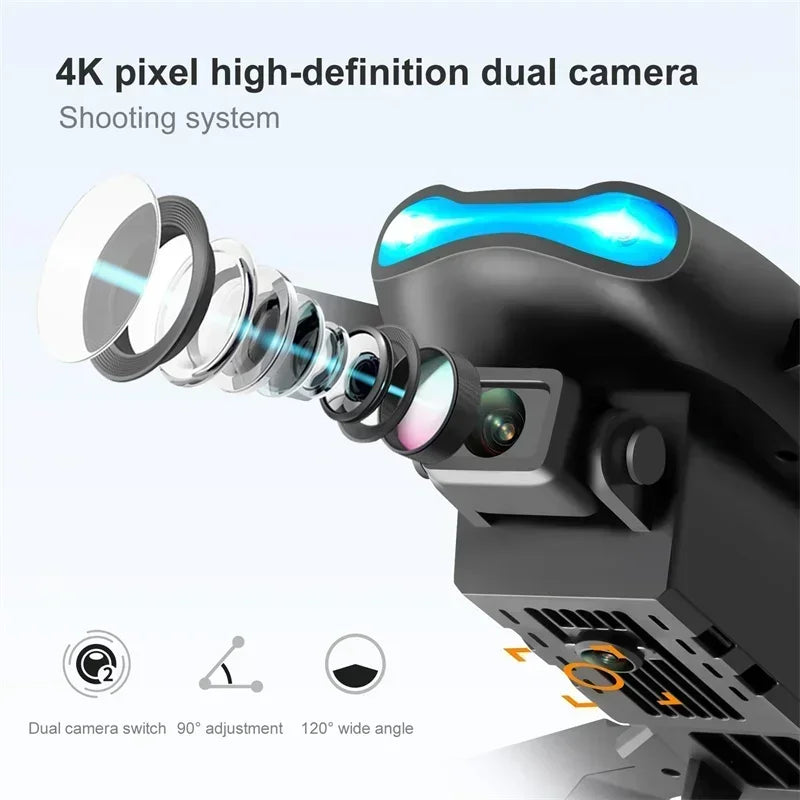 Drone With Camera 4k E99 Pro K3 Obstacle Avoidance 2.4g Rc Foldable 360 Flip Indoor Hover Headless Mode Kids Mini Helicopter