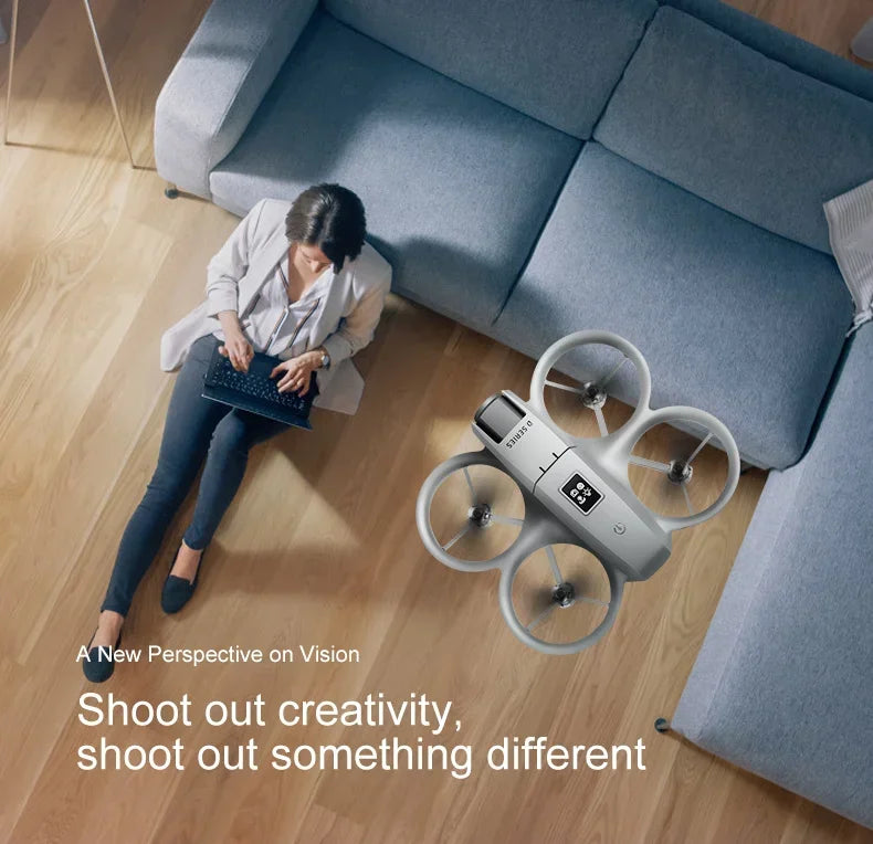 New D16 Drone HD ESC Dual Camera Propeller Safety Design Optical Stream Positioning Three Sides Obstacle Avoidance Headless Mode