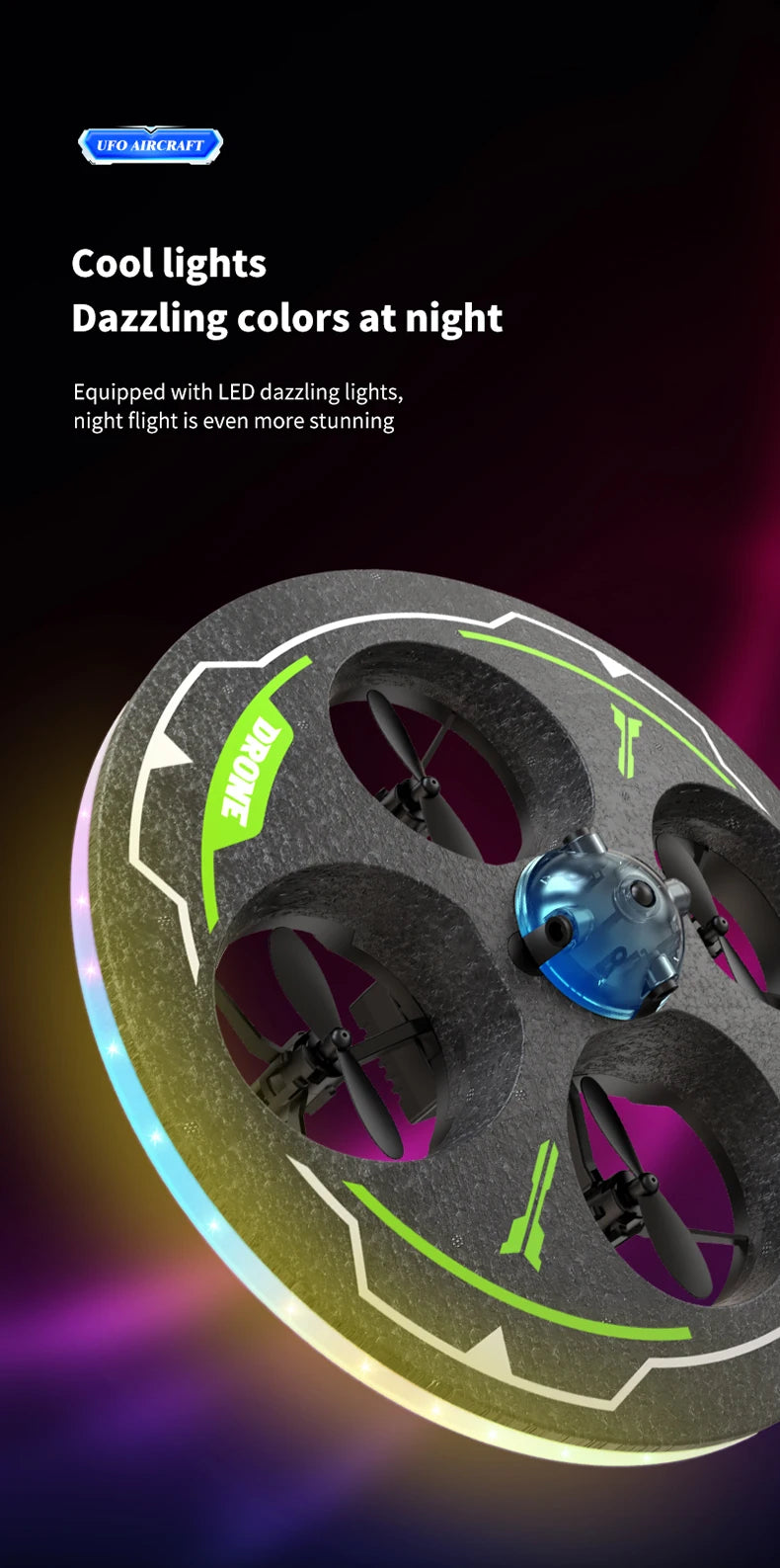 Drone with Camera Foam UAV Ufo Intelligent Obstacle Avoidance Aerial Aircraft Mini RC Helicopter Dron Toys for Kids Christmas