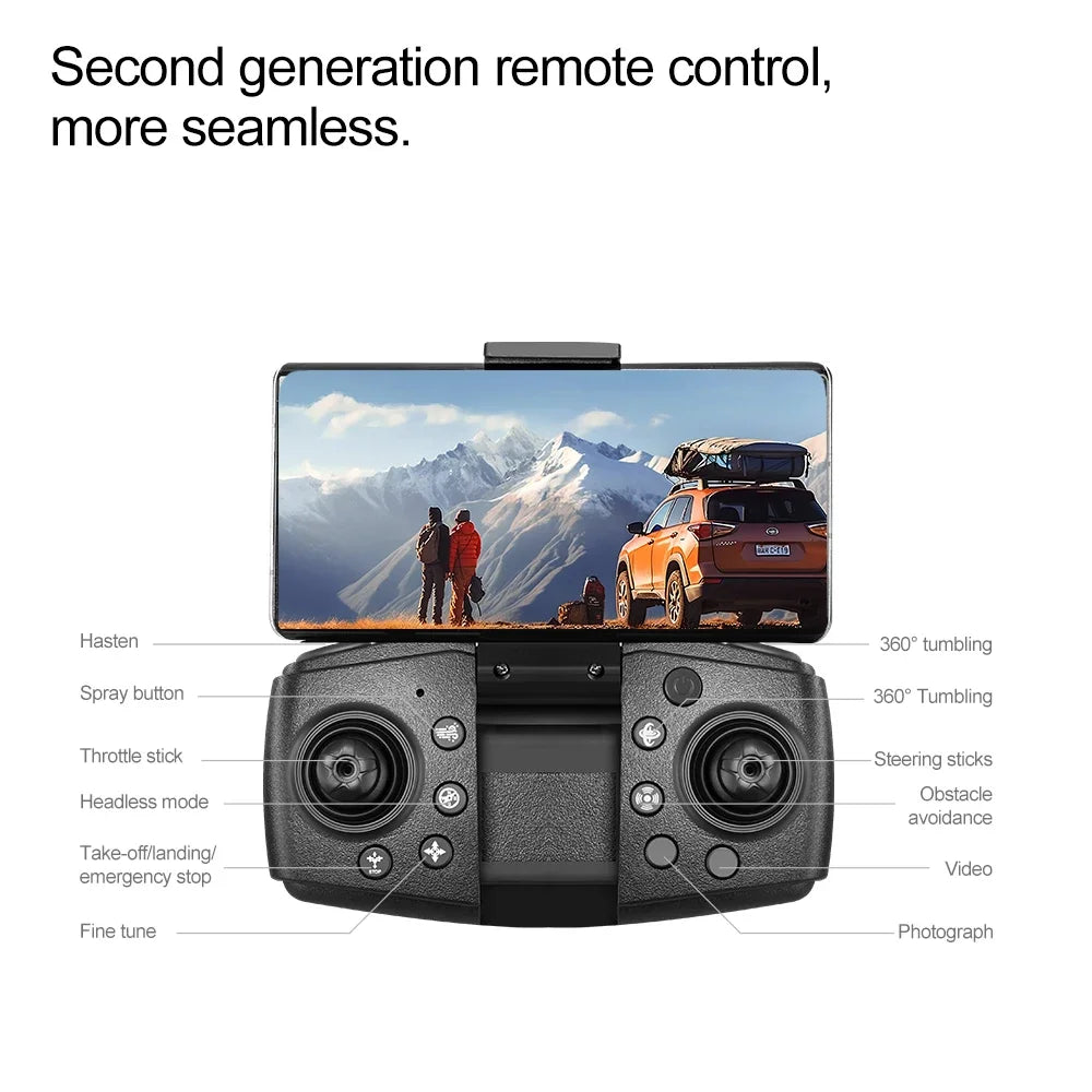 Drone Spray Fighter HD Dual Camera A66 Aerial Photography Drone Obstacle Avoidance Optical Flow with WIFI Signal Headless Mode
