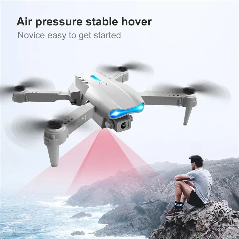 Drone With Camera 4k E99 Pro K3 Obstacle Avoidance 2.4g Rc Foldable 360 Flip Indoor Hover Headless Mode Kids Mini Helicopter