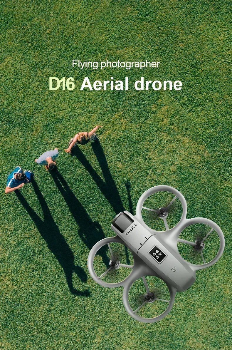 New D16 Drone HD ESC Dual Camera Propeller Safety Design Optical Stream Positioning Three Sides Obstacle Avoidance Headless Mode
