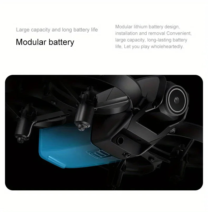 New D16 Drone HD ESC Dual Camera Propeller Safety Design Optical Stream Positioning Three Sides Obstacle Avoidance Headless Mode