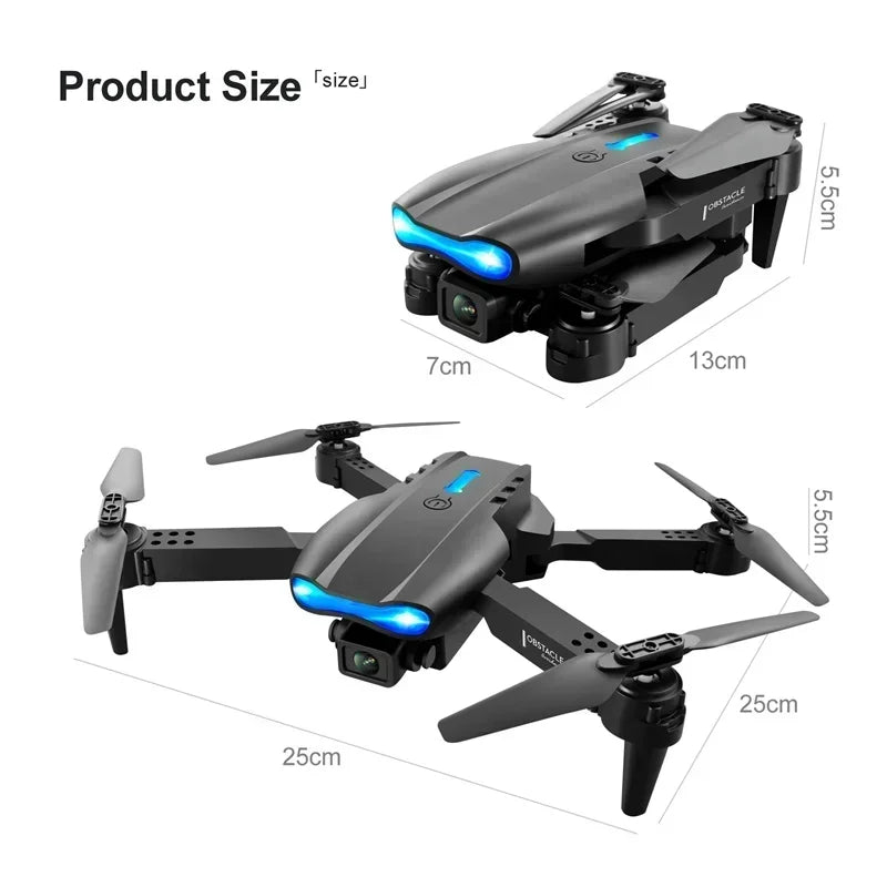 Drone With Camera 4k E99 Pro K3 Obstacle Avoidance 2.4g Rc Foldable 360 Flip Indoor Hover Headless Mode Kids Mini Helicopter
