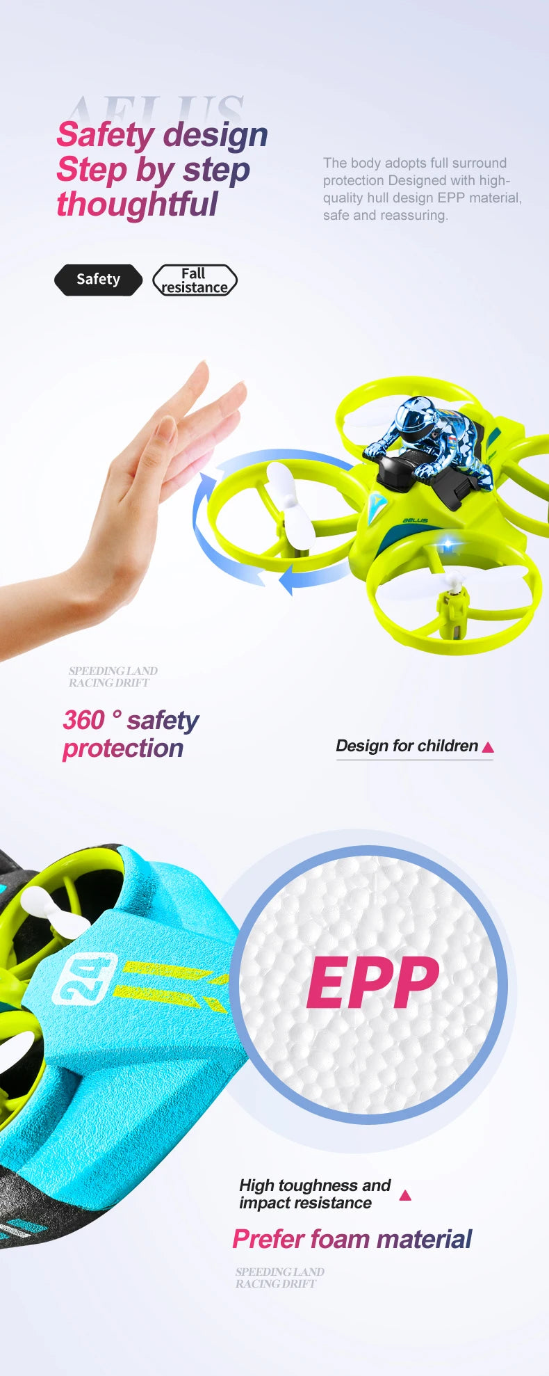 4DRC Mini RC Drone Altitude Hold Headless Mode 3 in 1 Sea Land Air Flight 2.4G Remote Control Quadcopter Boat RC Helicopter Toys