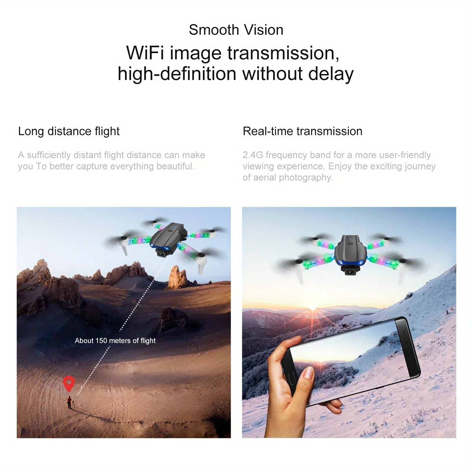 E88/E99 Drone with HD Screen Control Dual Camera Color LED Lights Light Stream Positioning ESC Technology RC Quadcopter