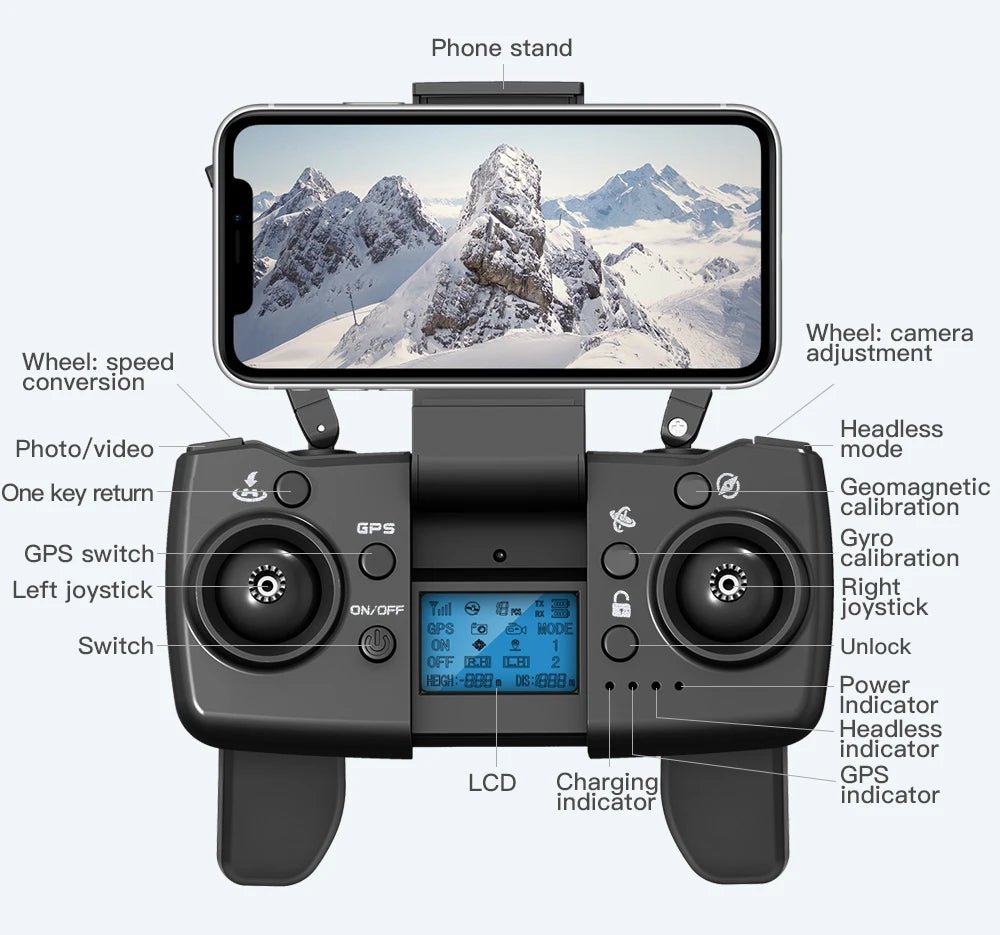 Drone L900 Pro 4K Professional 5G GPS HD Dual Camera Photography Brushless Foldable Quadcopter RC Distance 1.2KM Drones Toys
