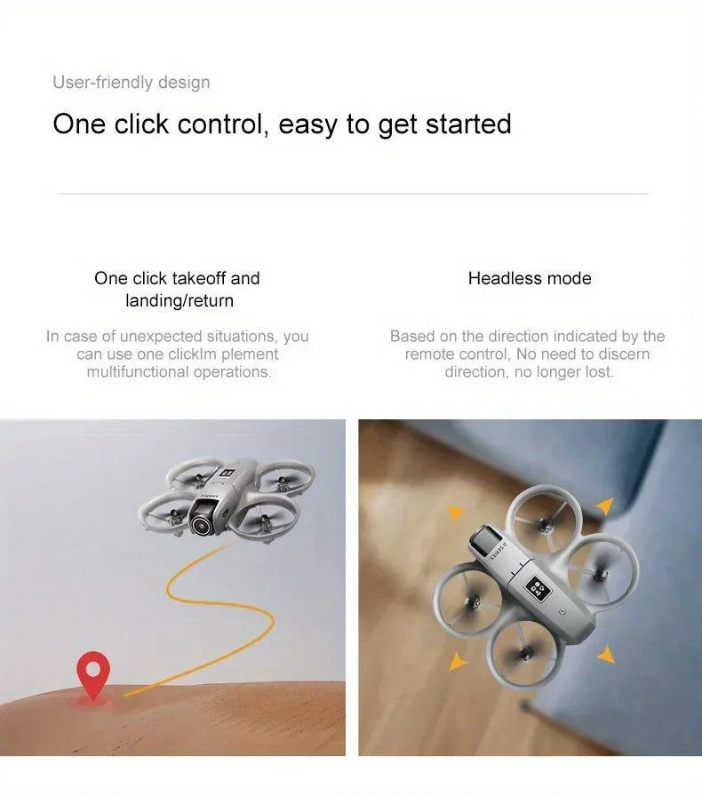 New D16 Drone HD ESC Dual Camera Propeller Safety Design Optical Stream Positioning Three Sides Obstacle Avoidance Headless Mode