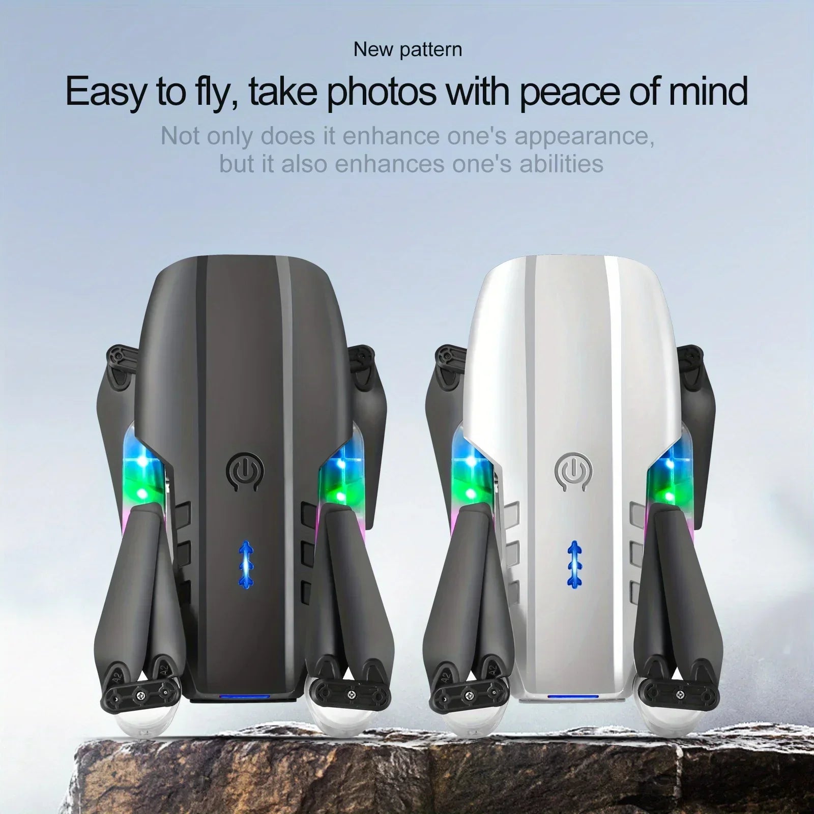 E88/E99 Drone with HD Screen Control Dual Camera Color LED Lights Light Stream Positioning ESC Technology RC Quadcopter