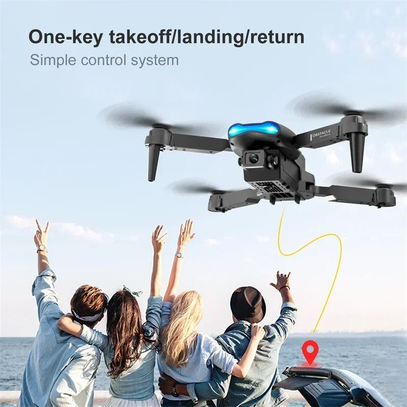 Drone With Camera 4k E99 Pro K3 Obstacle Avoidance 2.4g Rc Foldable 360 Flip Indoor Hover Headless Mode Kids Mini Helicopter