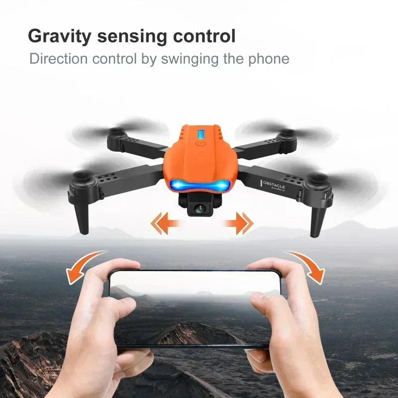 Drone With Camera 4k E99 Pro K3 Obstacle Avoidance 2.4g Rc Foldable 360 Flip Indoor Hover Headless Mode Kids Mini Helicopter