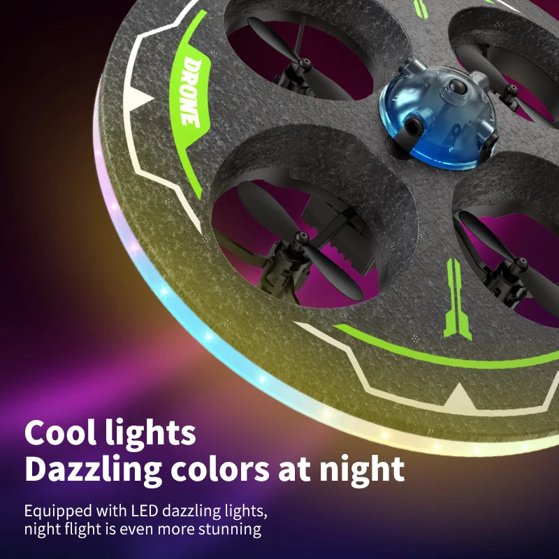 Drone with Camera Foam UAV Ufo Intelligent Obstacle Avoidance Aerial Aircraft Mini RC Helicopter Dron Toys for Kids Christmas