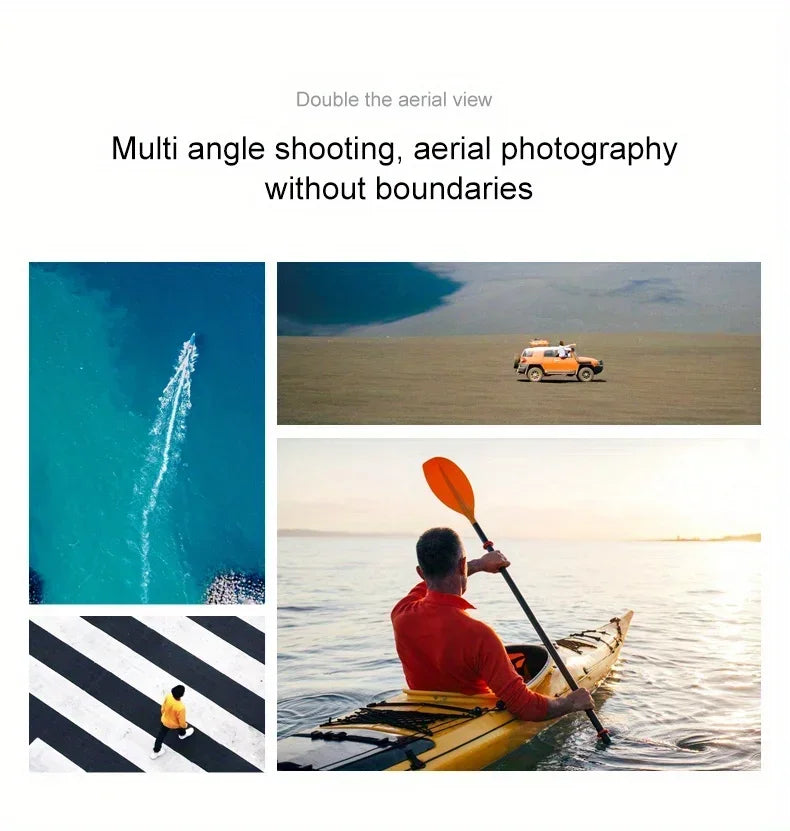 New D16 Drone HD ESC Dual Camera Propeller Safety Design Optical Stream Positioning Three Sides Obstacle Avoidance Headless Mode