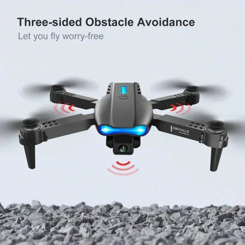 Drone With Camera 4k E99 Pro K3 Obstacle Avoidance 2.4g Rc Foldable 360 Flip Indoor Hover Headless Mode Kids Mini Helicopter