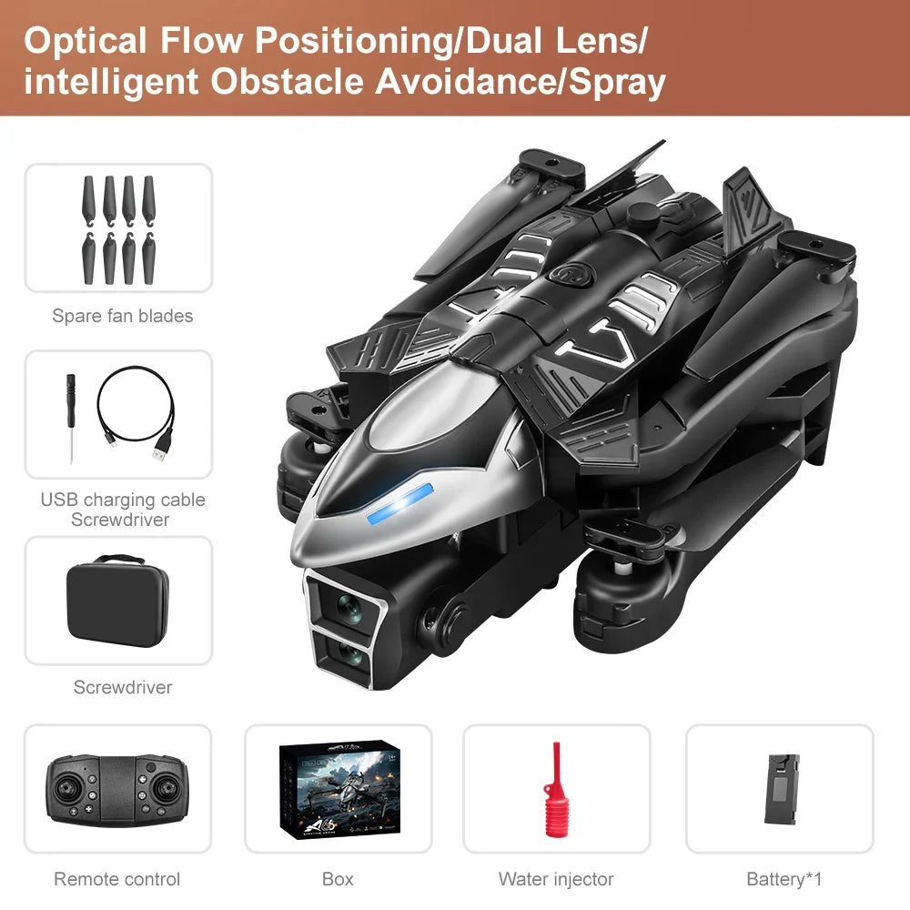Drone Spray Fighter HD Dual Camera A66 Aerial Photography Drone Obstacle Avoidance Optical Flow with WIFI Signal Headless Mode