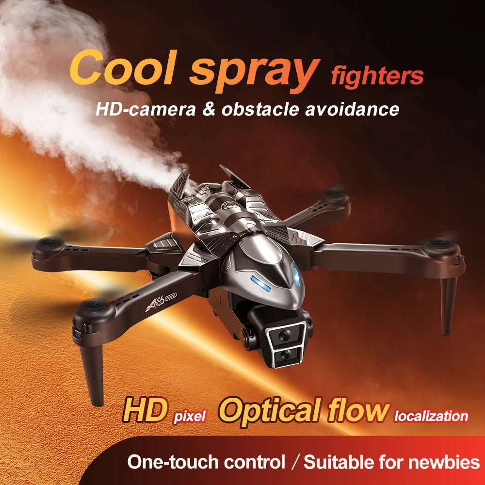 Drone Spray Fighter HD Dual Camera A66 Aerial Photography Drone Obstacle Avoidance Optical Flow with WIFI Signal Headless Mode